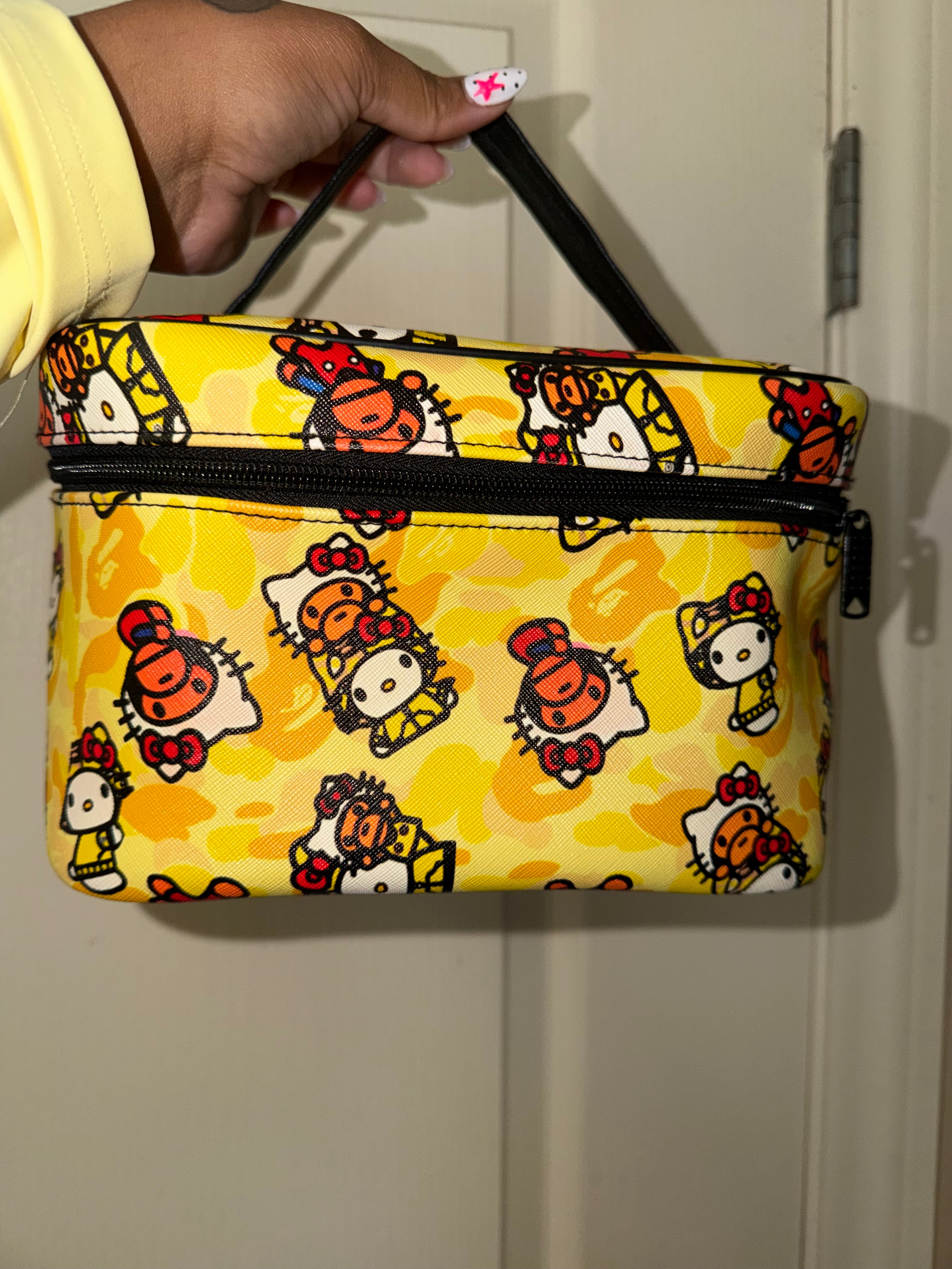 Army yellow Make up bag